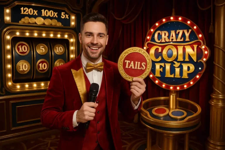 Онлайн-ставки в 7К казино — Crazy Coin Flip как инновация лайв-шоу